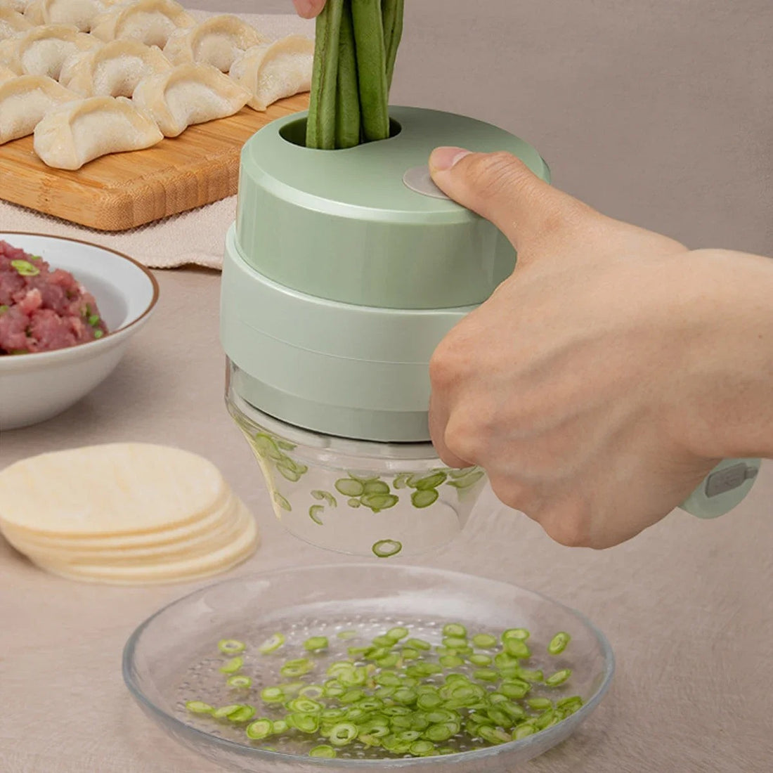 4 in 1 Handheld Electric Vegetable Cutter